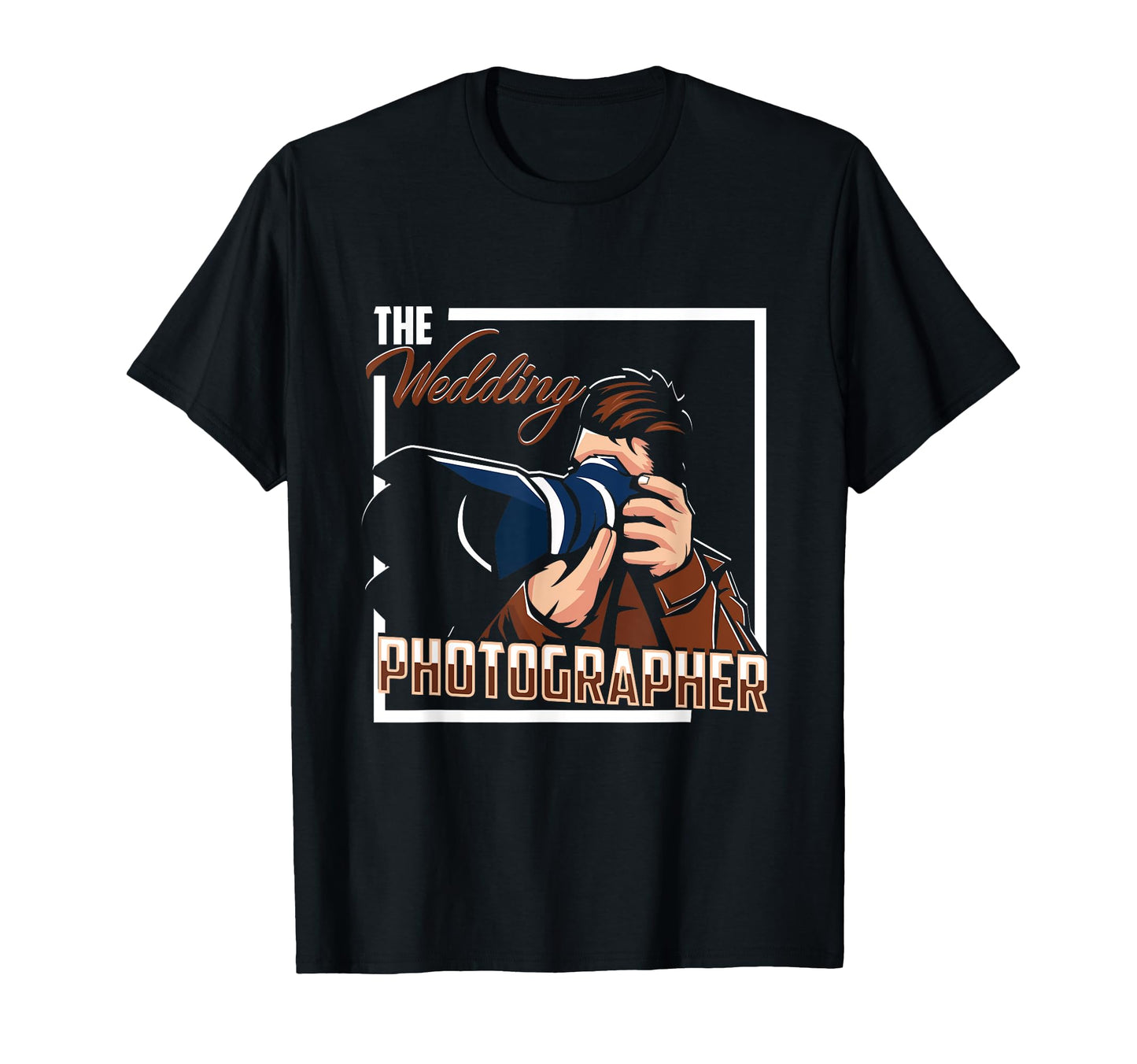 Wedding Photographer Camera T-Shirt - Minimalist Print Unisex - T-Shirt, Sweatshirt, Hoodie