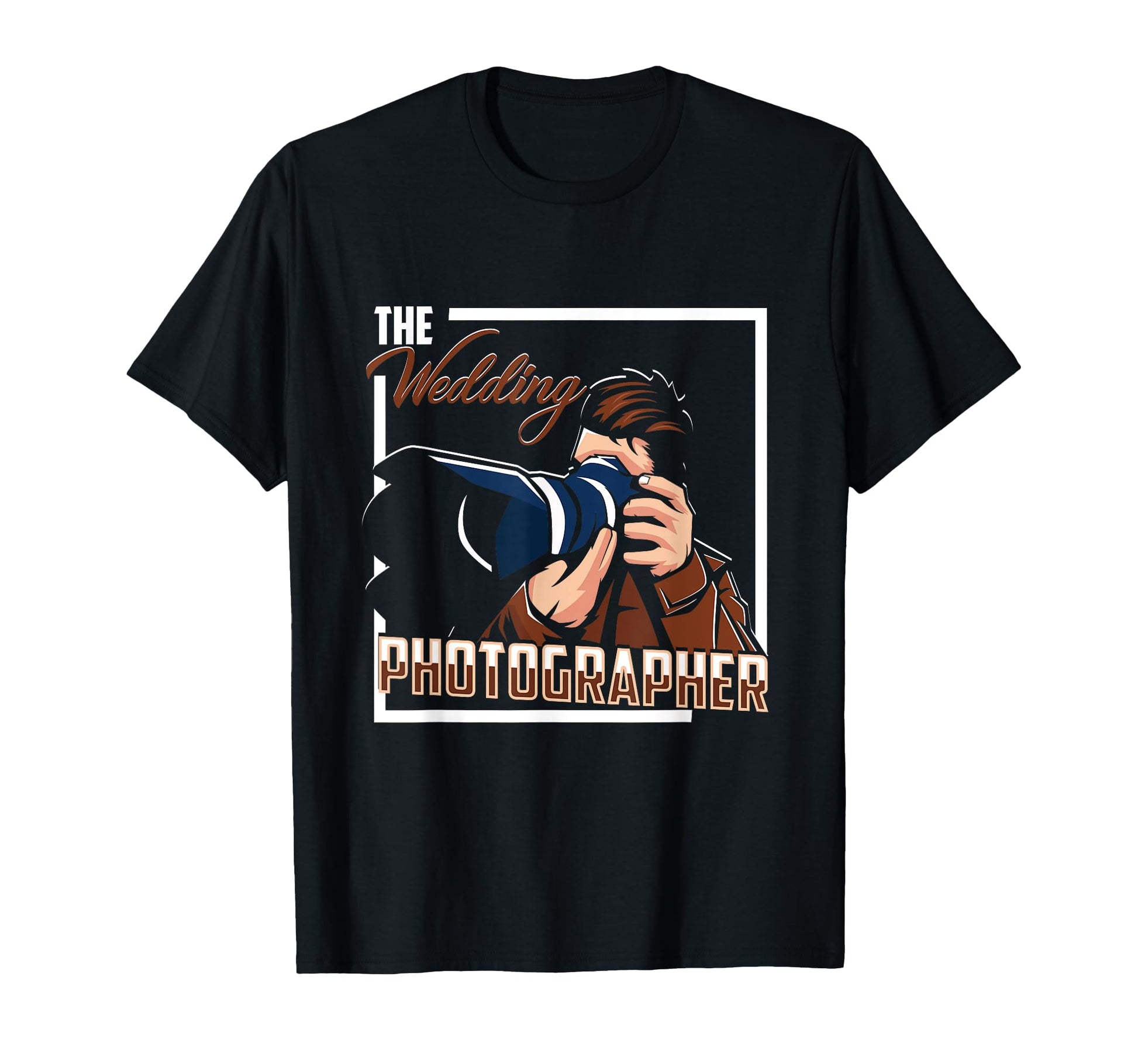 Wedding Photographer Camera T-Shirt - Minimalist Print Unisex - T-Shirt, Sweatshirt, Hoodie