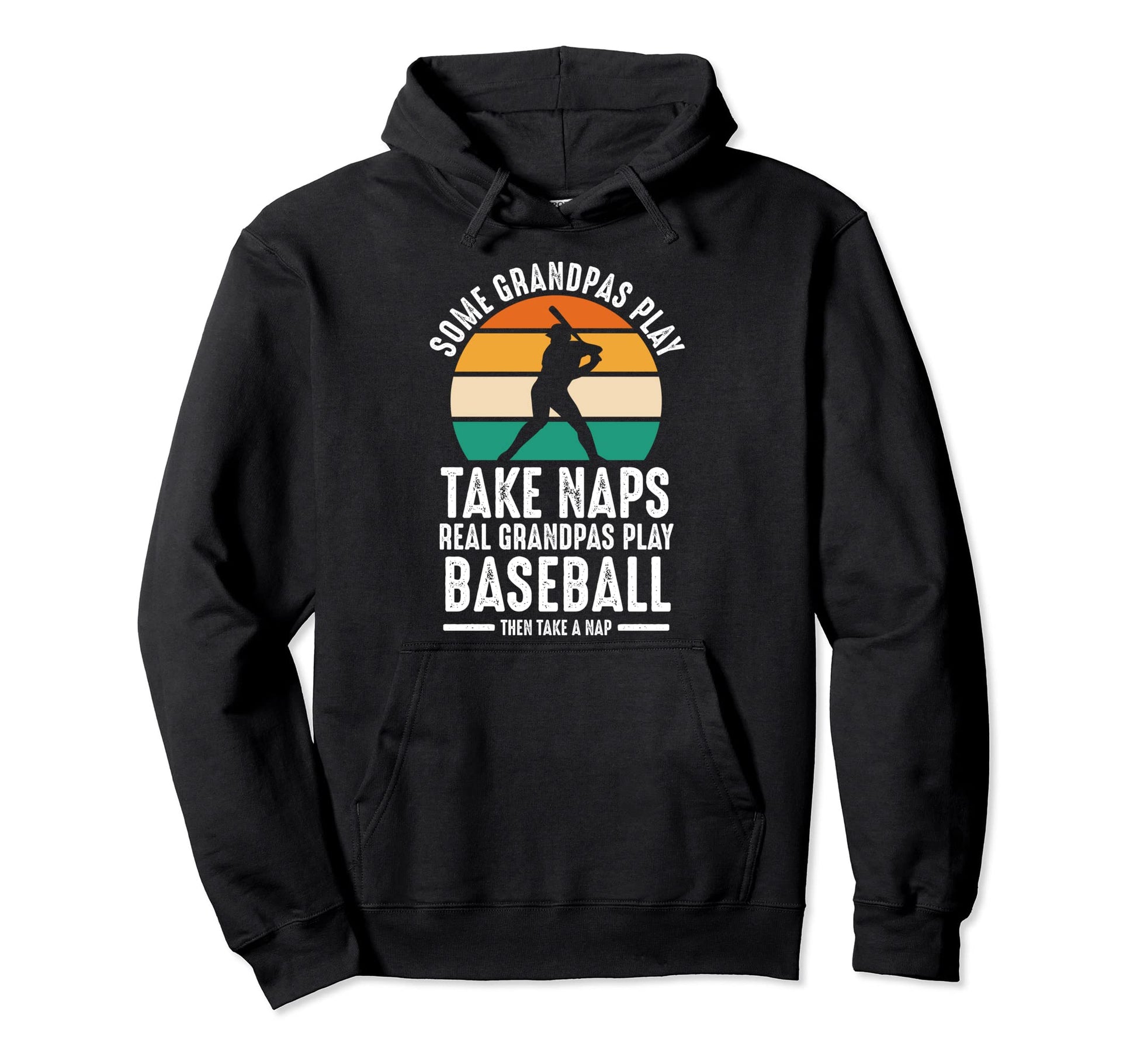 Real Grandpas Play Baseball Baseball Hoodie - Minimalist Print Unisex - T-Shirt, Sweatshirt, Hoodie
