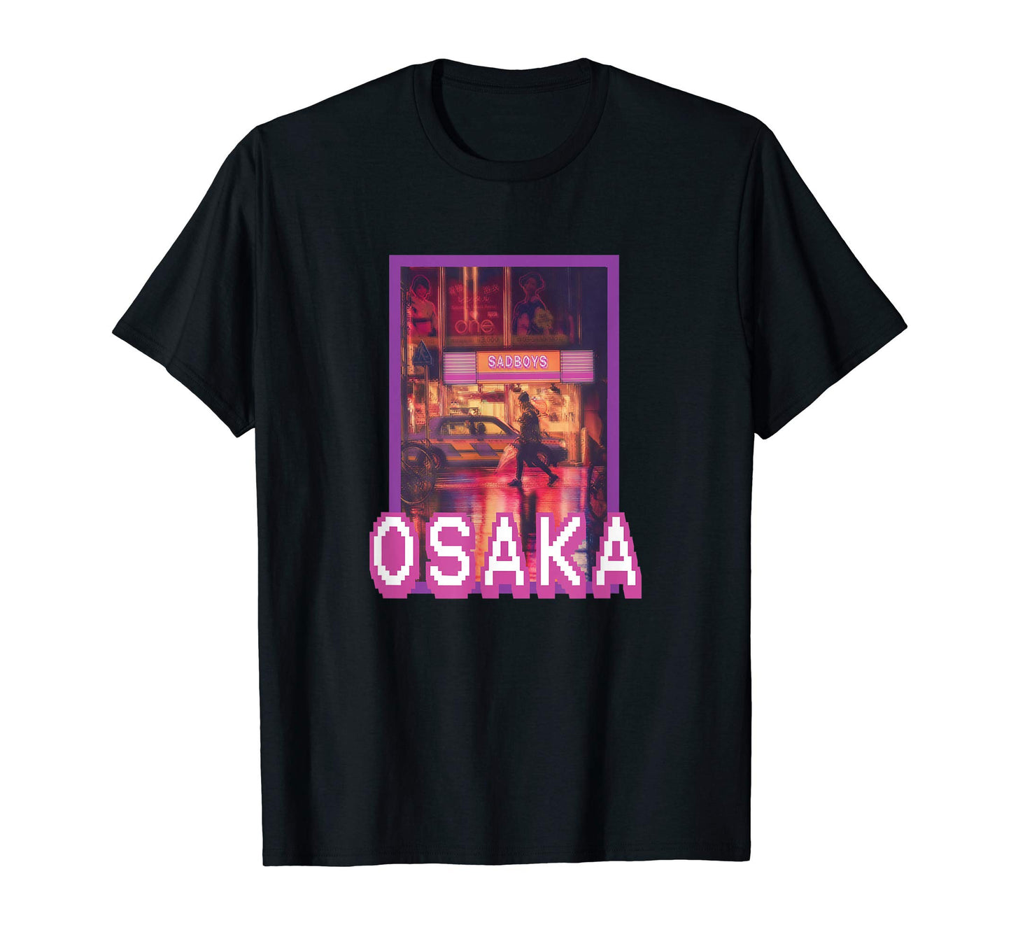 Urban Osaka Retrowave Lo Fi Vaporwave T-Shirt - Trendy Graphic Men Women - T-Shirt, Sweatshirt, Hoodie