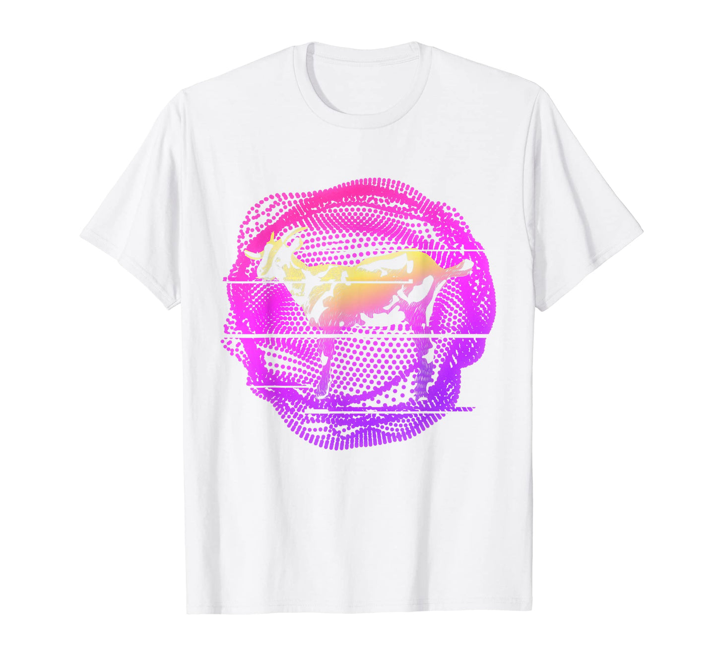 Farm Animal Synthwave Vaporwave T-Shirt - Trendy Graphic Men Women - T-Shirt, Sweatshirt, Hoodie