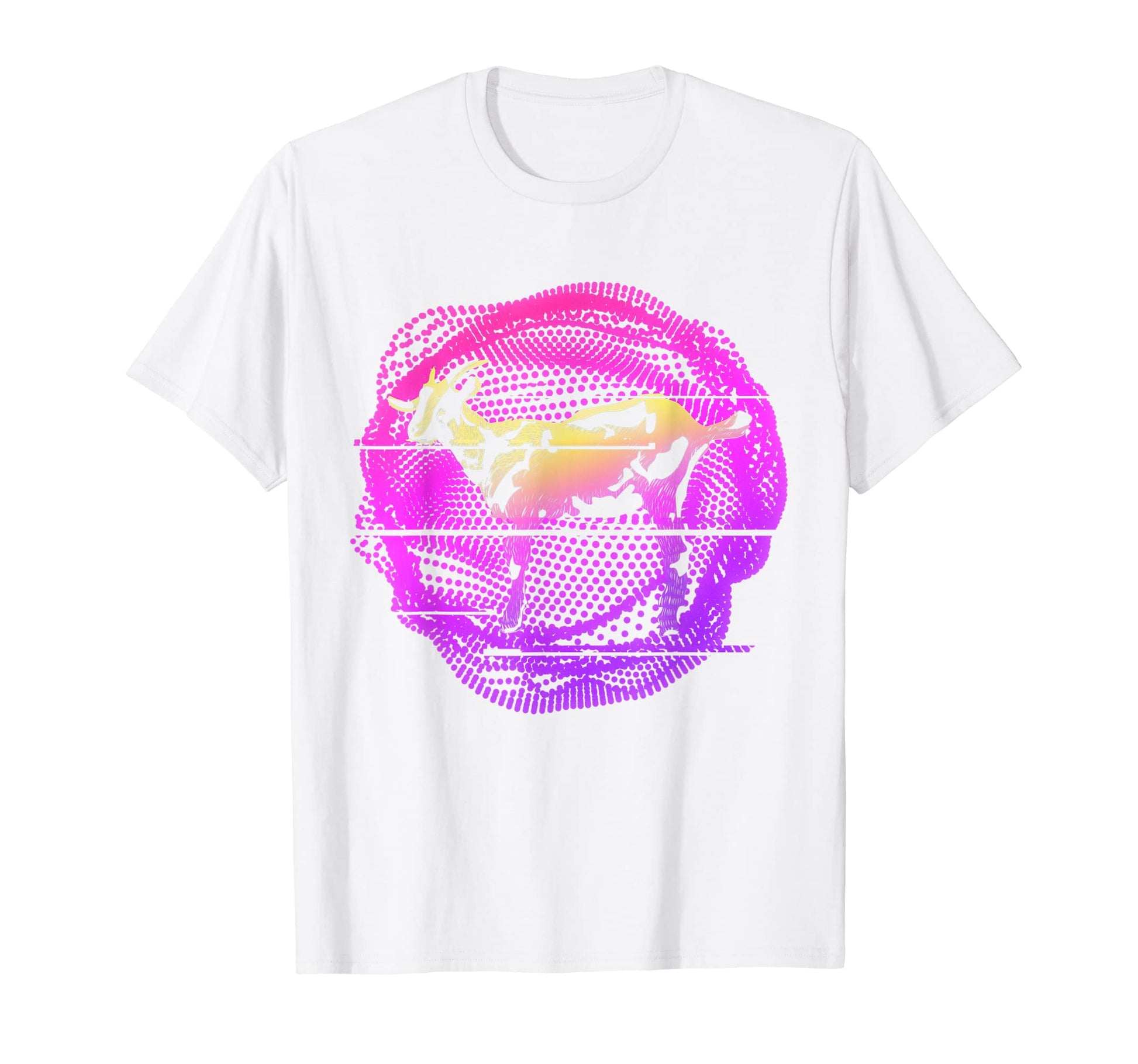 Farm Animal Synthwave Vaporwave T-Shirt - Trendy Graphic Men Women - T-Shirt, Sweatshirt, Hoodie