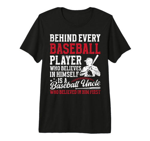 Mens Baseball Uncle Proud Uncle T-Shirt - Fun Novelty Design for Adults - T-Shirt, Sweatshirt, Hoodie
