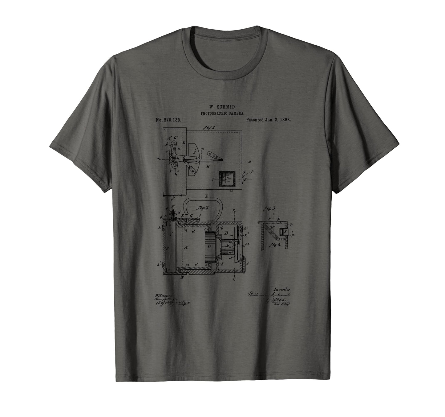 Camera Blueprint Patent Photography T-Shirt - Aesthetic Graphic for Adults - T-Shirt, Sweatshirt, Hoodie