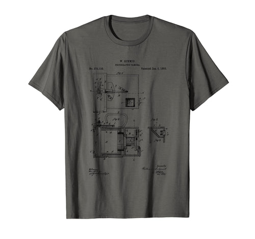 Camera Blueprint Patent Photography T-Shirt - Aesthetic Graphic for Adults - T-Shirt, Sweatshirt, Hoodie