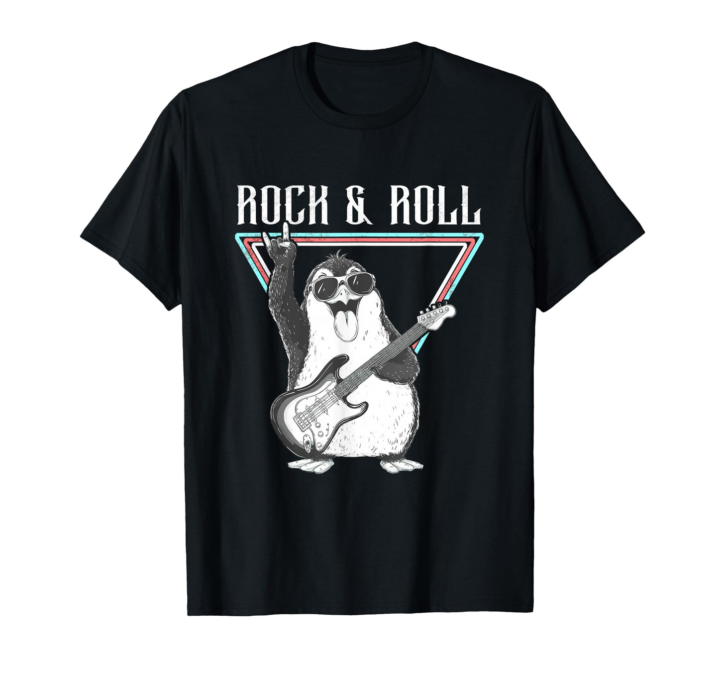 Rock Roll Hand Sign Music Guitar T-Shirt - Unique Graphic Men Women - T-Shirt, Sweatshirt, Hoodie