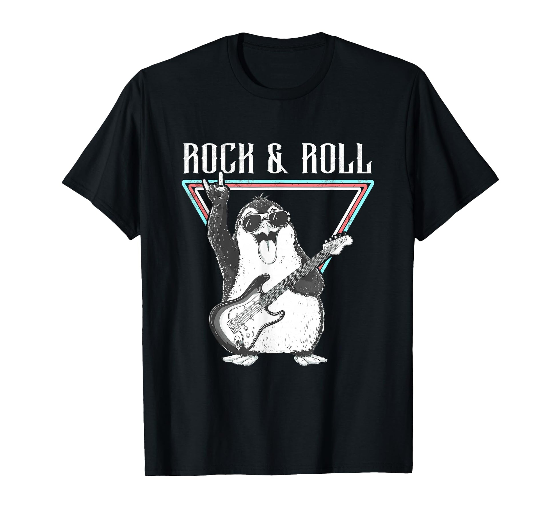 Rock Roll Hand Sign Music Guitar T-Shirt - Unique Graphic Men Women - T-Shirt, Sweatshirt, Hoodie