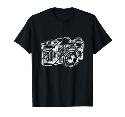 Camera Photography Lover Photographer Gift T-Shirt - Unique Graphic Unisex - T-Shirt, Sweatshirt, Hoodie