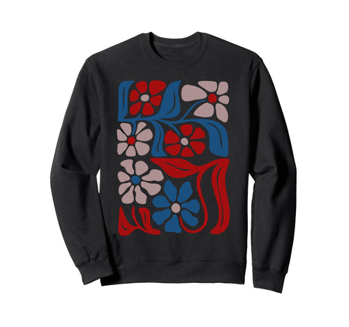 Boho Floral Art Summer Sweatshirt - Fun Novelty Design Men Women - T-Shirt, Sweatshirt, Hoodie