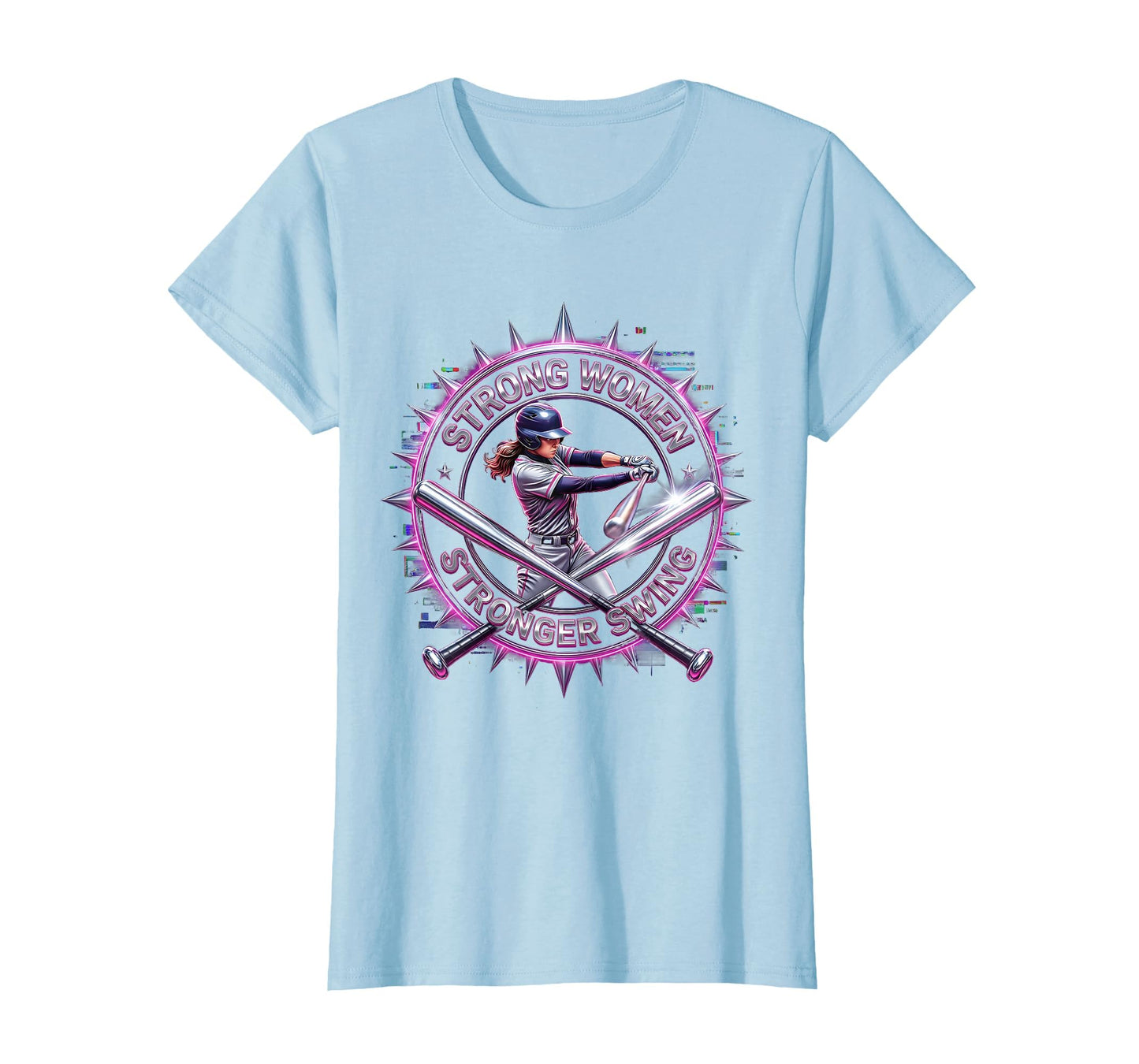 Strong Stronger Swing Baseball T-Shirt - Minimalist Print Men Women - T-Shirt, Sweatshirt, Hoodie