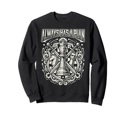 Chess Dad Board Game Daddy Checkmate Sweatshirt - Minimalist Print Unisex - T-Shirt, Sweatshirt, Hoodie