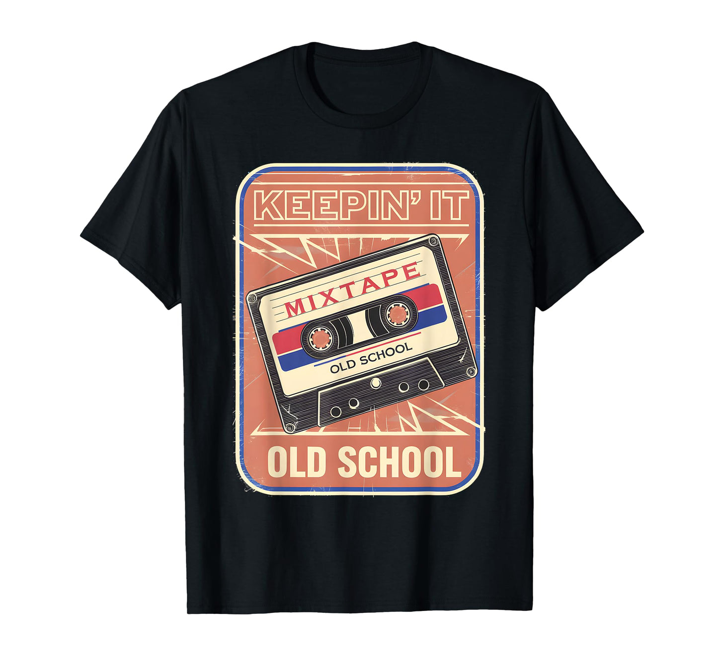 Old School Hip Hop 80S 90S Cassette Tape T-Shirt - Streetwear Style Unisex - T-Shirt, Sweatshirt, Hoodie