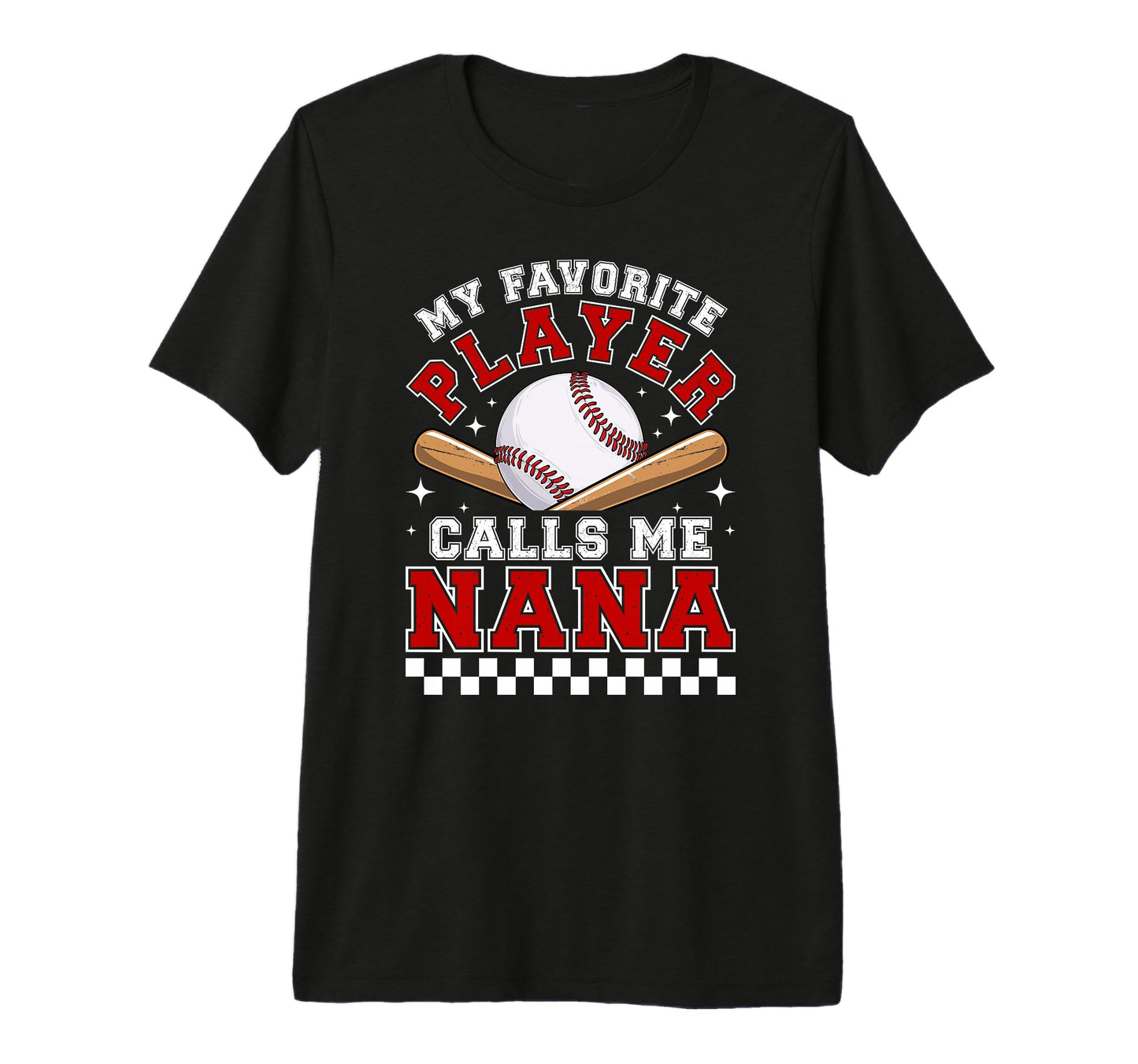 Proud Baseball Nana Baseball Player Nana T-Shirt - Custom Art Print Unisex - T-Shirt, Sweatshirt, Hoodie