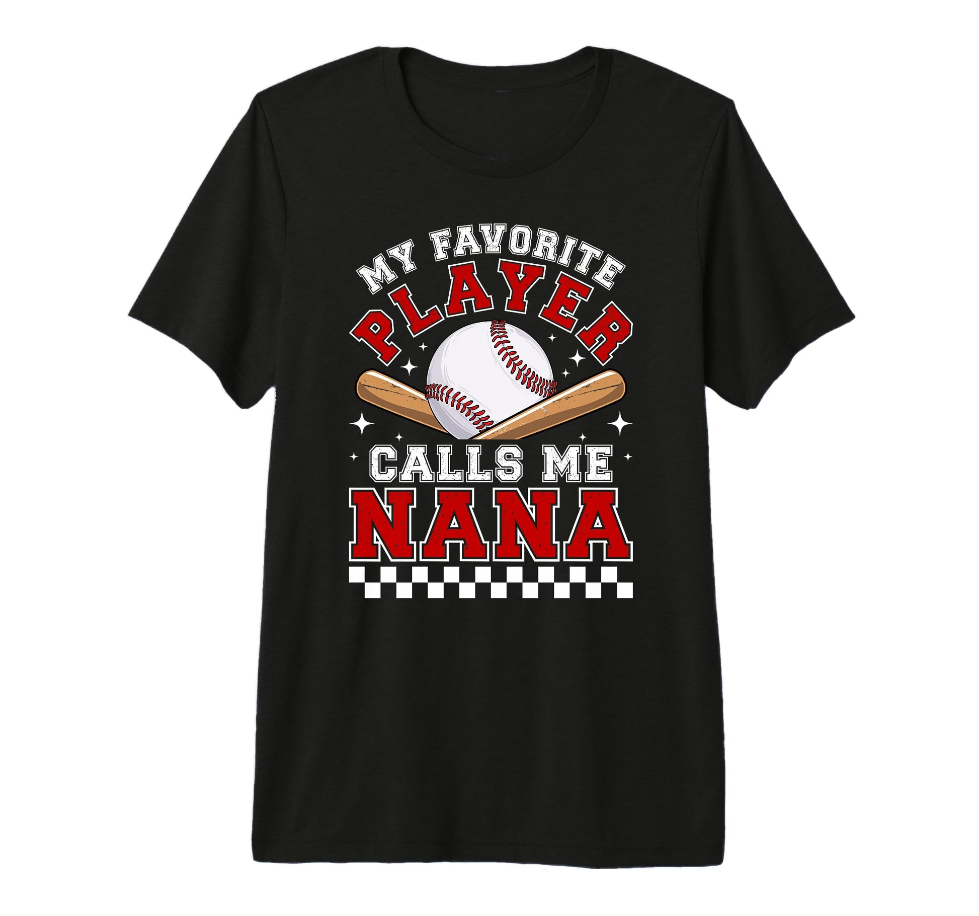 Proud Baseball Nana Baseball Player Nana T-Shirt - Custom Art Print Unisex - T-Shirt, Sweatshirt, Hoodie