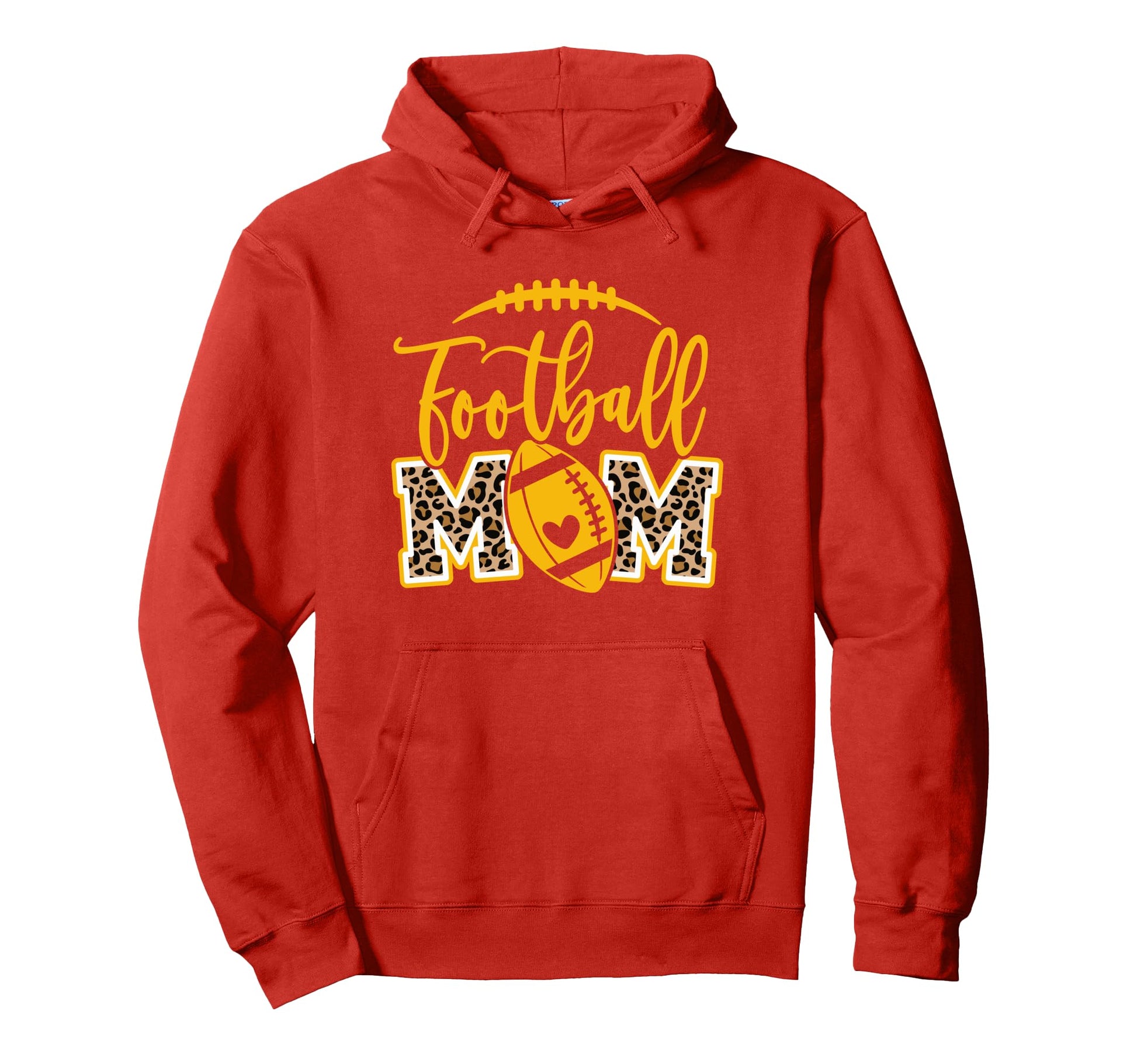 Game Day Leopard Red And Yellow High Hoodie - Custom Art Print Men Women - T-Shirt, Sweatshirt, Hoodie