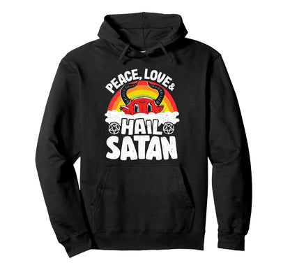 Punk Band Death Metal Rainbow Peace Hoodie - Custom Art Print for Adults - T-Shirt, Sweatshirt, Hoodie