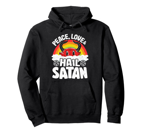 Punk Band Death Metal Rainbow Peace Hoodie - Custom Art Print for Adults - T-Shirt, Sweatshirt, Hoodie