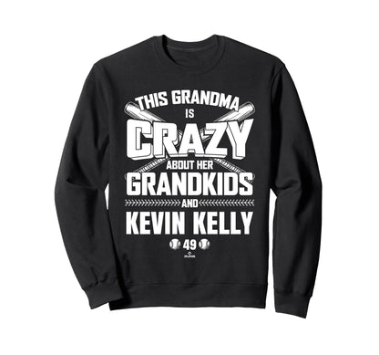 Grandma Crazy Kevin Kelly Sweatshirt - Casual Everyday Wear for Adults - T-Shirt, Sweatshirt, Hoodie