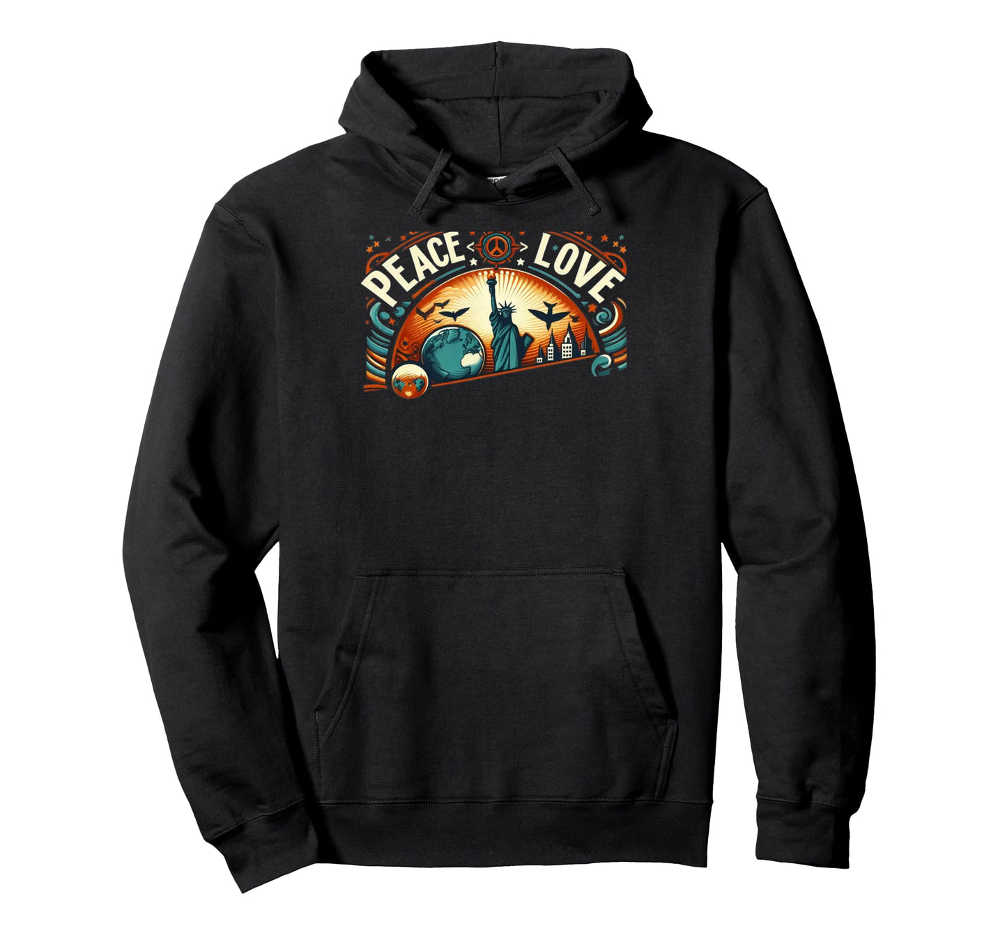 Peace Love All Together We Shine Love Hoodie - Streetwear Style Men Women - T-Shirt, Sweatshirt, Hoodie