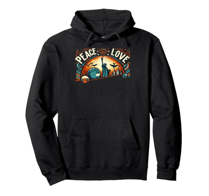 Peace Love All Together We Shine Love Hoodie - Streetwear Style Men Women - T-Shirt, Sweatshirt, Hoodie