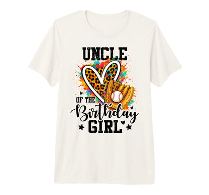 Uncle Birthday Baseball Colorful T-Shirt - Novelty Apparel for Adults - T-Shirt, Sweatshirt, Hoodie