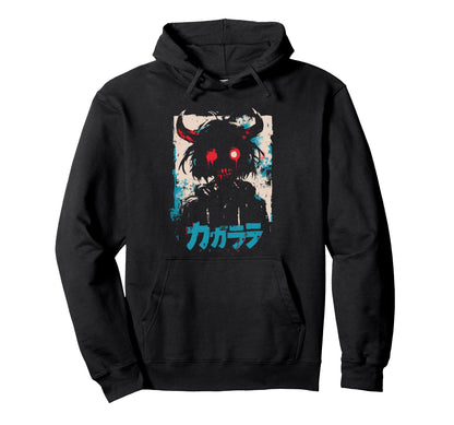 Goth Grunge Demon Anime Waifu Horror Hoodie - Novelty Apparel Men Women - T-Shirt, Sweatshirt, Hoodie
