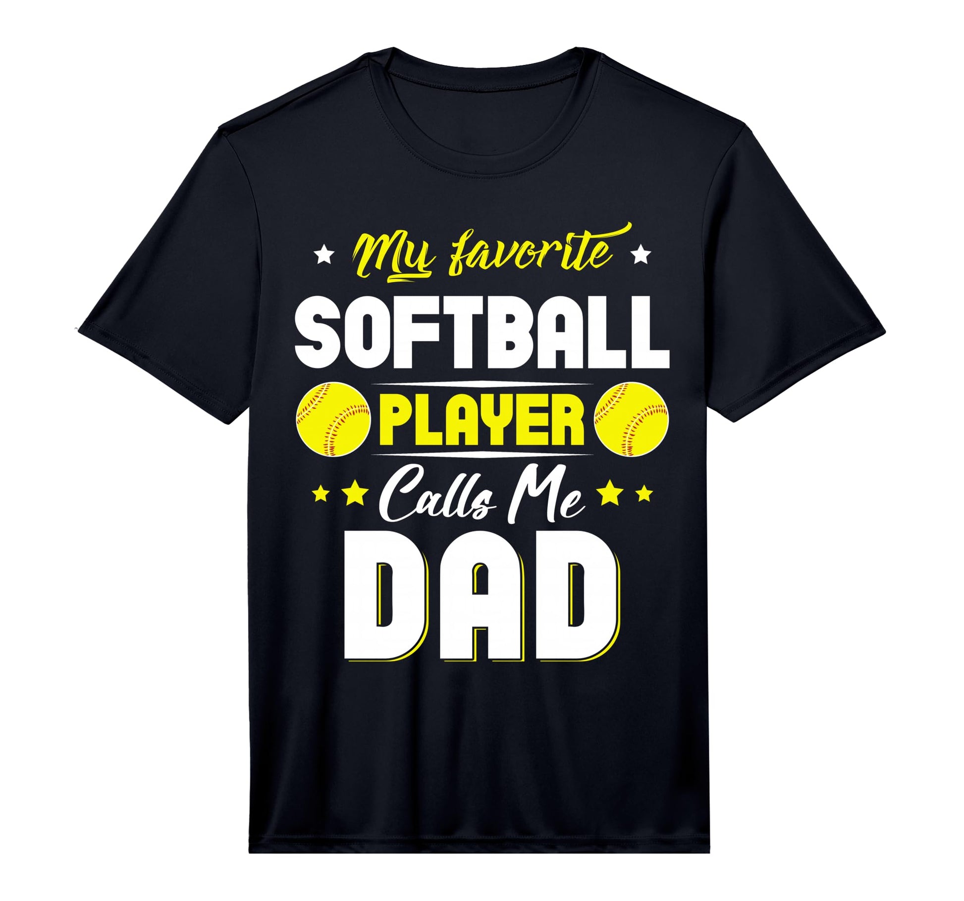 Mens My Favorite Softball Player T-Shirt - Custom Art Print for Adults - T-Shirt, Sweatshirt, Hoodie