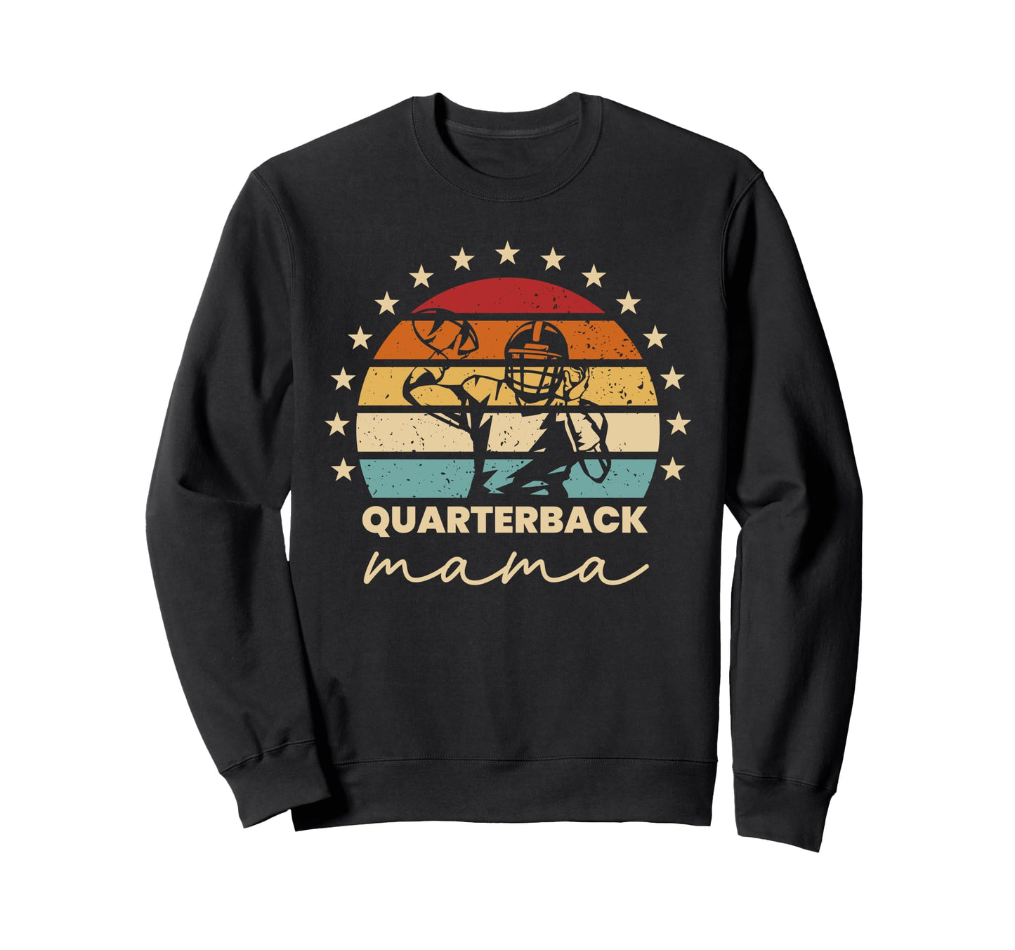 Quarterback Mama Football Mom Qb Sweatshirt - Minimalist Print Men Women - T-Shirt, Sweatshirt, Hoodie