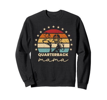 Quarterback Mama Football Mom Qb Sweatshirt - Minimalist Print Men Women - T-Shirt, Sweatshirt, Hoodie