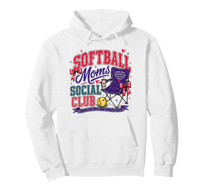 Softball Mom Loud Proud Team Fan Sideline Hoodie - Custom Art Print Unisex - T-Shirt, Sweatshirt, Hoodie