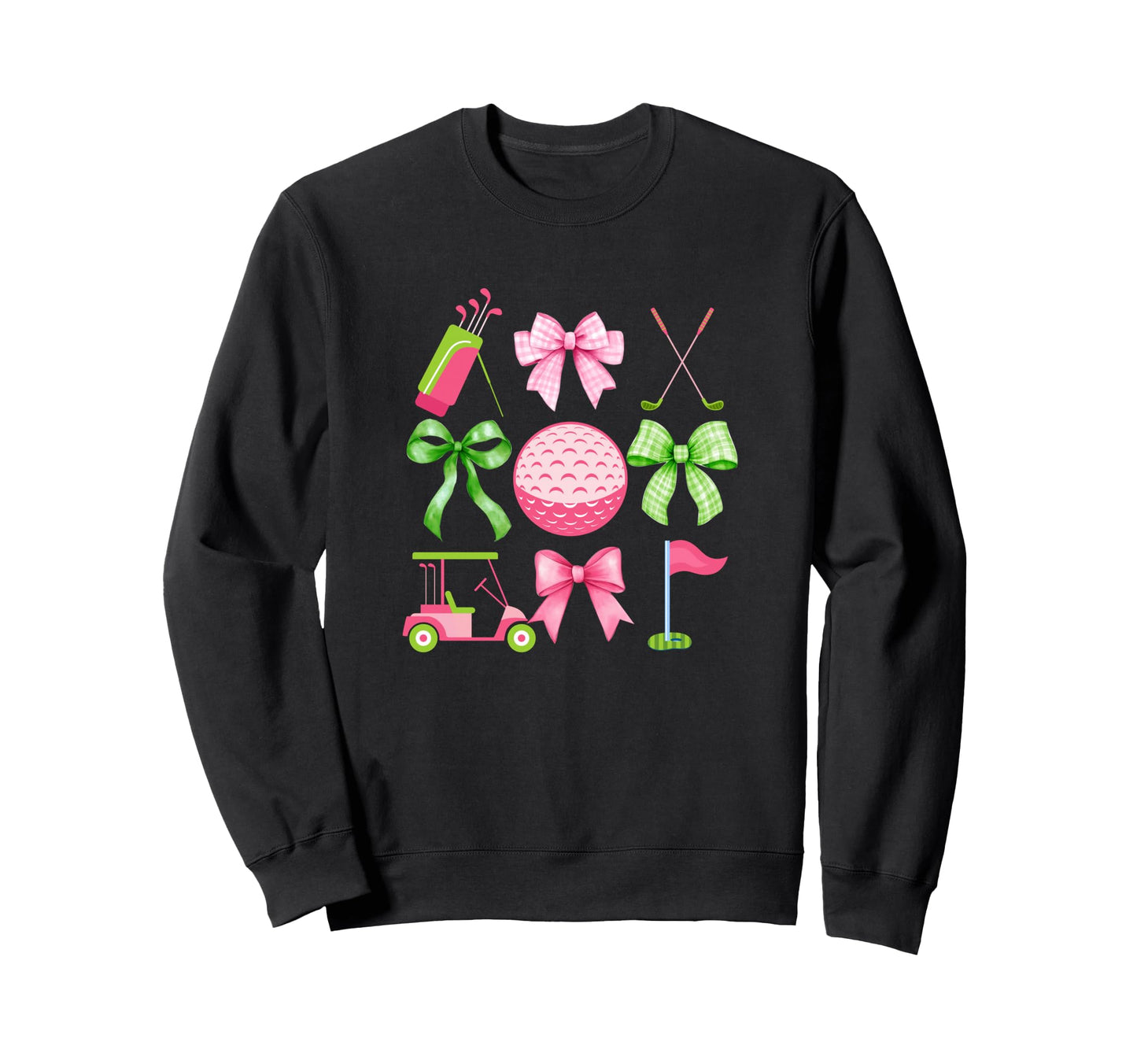 Coquette Bow Golf Cart Game Day Sweatshirt - Streetwear Style Unisex - T-Shirt, Sweatshirt, Hoodie
