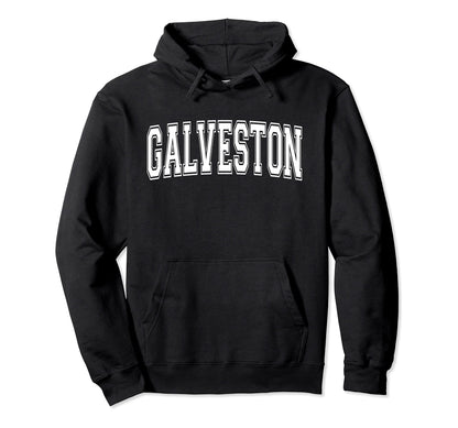 Galveston Tx Texas Usa Sports Varsity Hoodie - Graphic Print Men Women - T-Shirt, Sweatshirt, Hoodie