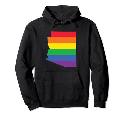 Arizona Lgbtq Rainbow Flag Gay Pride Hoodie - Streetwear Style Men Women - T-Shirt, Sweatshirt, Hoodie