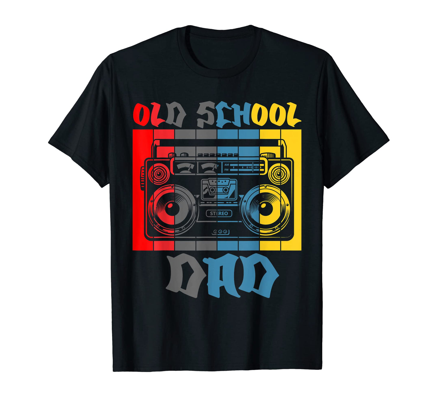 Old School Dad Hip Hop Lover T-Shirt - Novelty Apparel for Adults - T-Shirt, Sweatshirt, Hoodie
