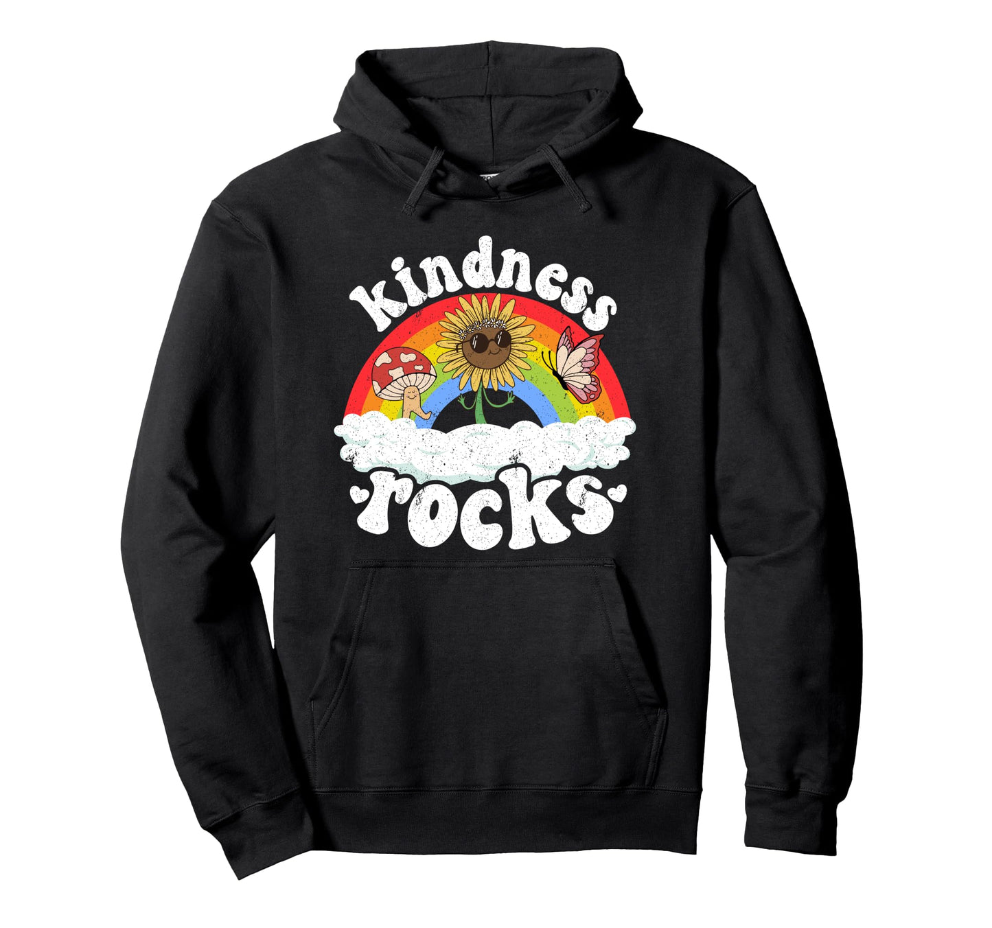 Anti Bullying Hippie Teacher Rainbow Hoodie - Novelty Apparel for Adults - T-Shirt, Sweatshirt, Hoodie