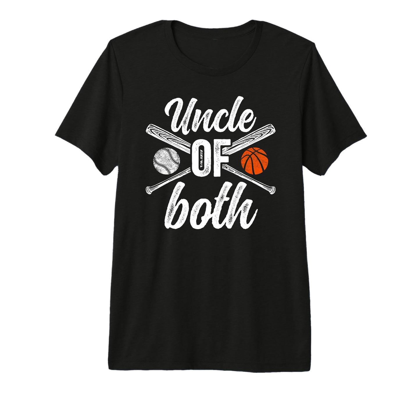 Mens Uncle Both Baseball Basketball T-Shirt - Unique Graphic for Adults - T-Shirt, Sweatshirt, Hoodie