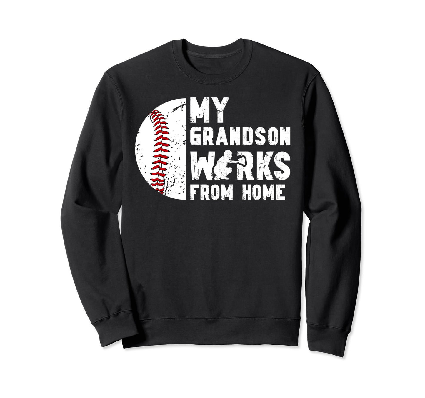 My Grandson Baseball Catcher Nana Sweatshirt - Minimalist Print for Adults - T-Shirt, Sweatshirt, Hoodie