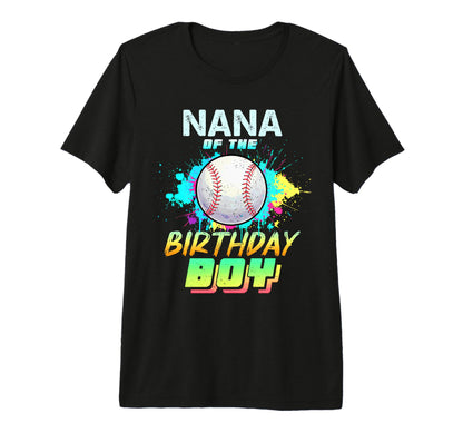Nana Birthday Baseball Matching T-Shirt - Aesthetic Graphic for Adults - T-Shirt, Sweatshirt, Hoodie