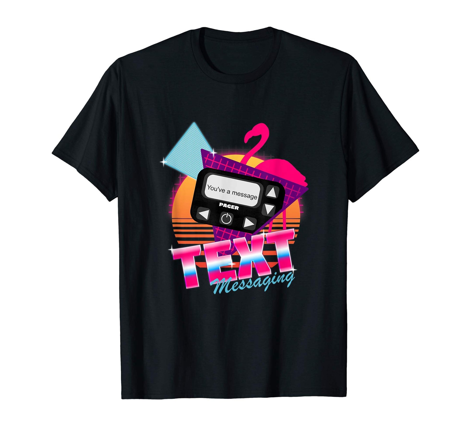 Nostalgic 90S Pager Text Sms T-Shirt - Casual Everyday Wear Unisex - T-Shirt, Sweatshirt, Hoodie