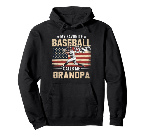 My Favorite Baseball Player Calls Me Hoodie - Minimalist Print for Adults - T-Shirt, Sweatshirt, Hoodie