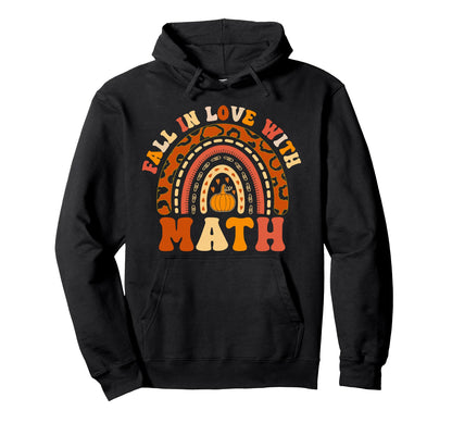 Fall Love Math Leopard Pumpkin Hoodie - Custom Art Print for Adults - T-Shirt, Sweatshirt, Hoodie
