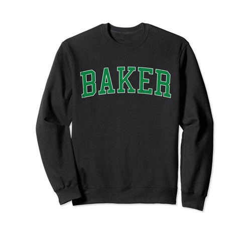 Baker La Distressed Green Varsity Sweatshirt - Novelty Apparel for Adults - T-Shirt, Sweatshirt, Hoodie