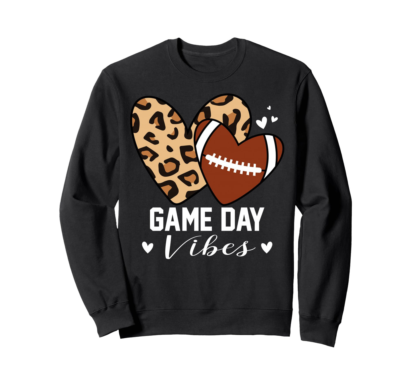 Game Day Vibes Funny Football Mom Sweatshirt - Trendy Graphic for Adults - T-Shirt, Sweatshirt, Hoodie