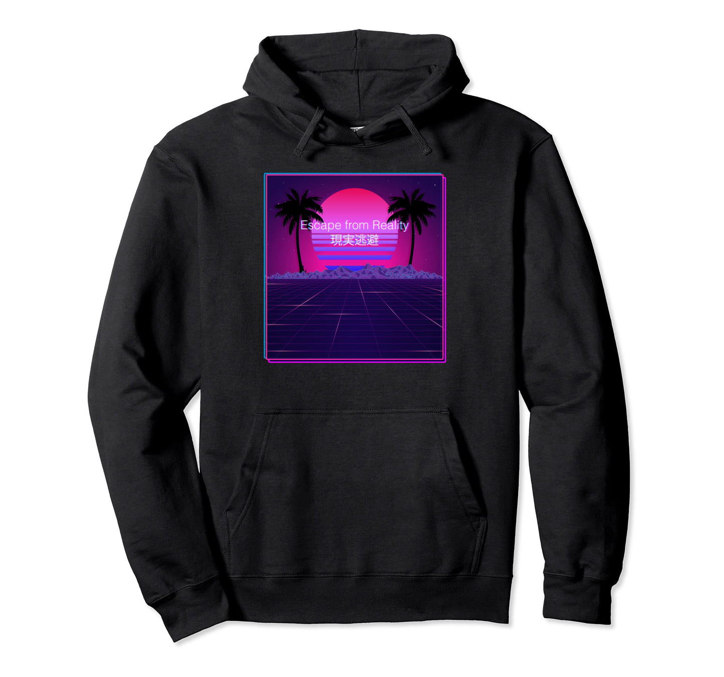 Escape From Reality Aesthetic Hoodie - Minimalist Print for Adults - T-Shirt, Sweatshirt, Hoodie
