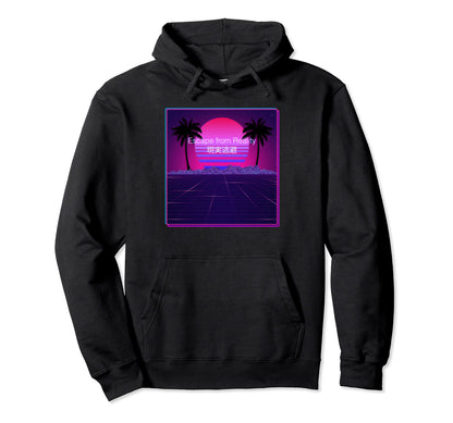 Escape From Reality Aesthetic Hoodie - Minimalist Print for Adults - T-Shirt, Sweatshirt, Hoodie