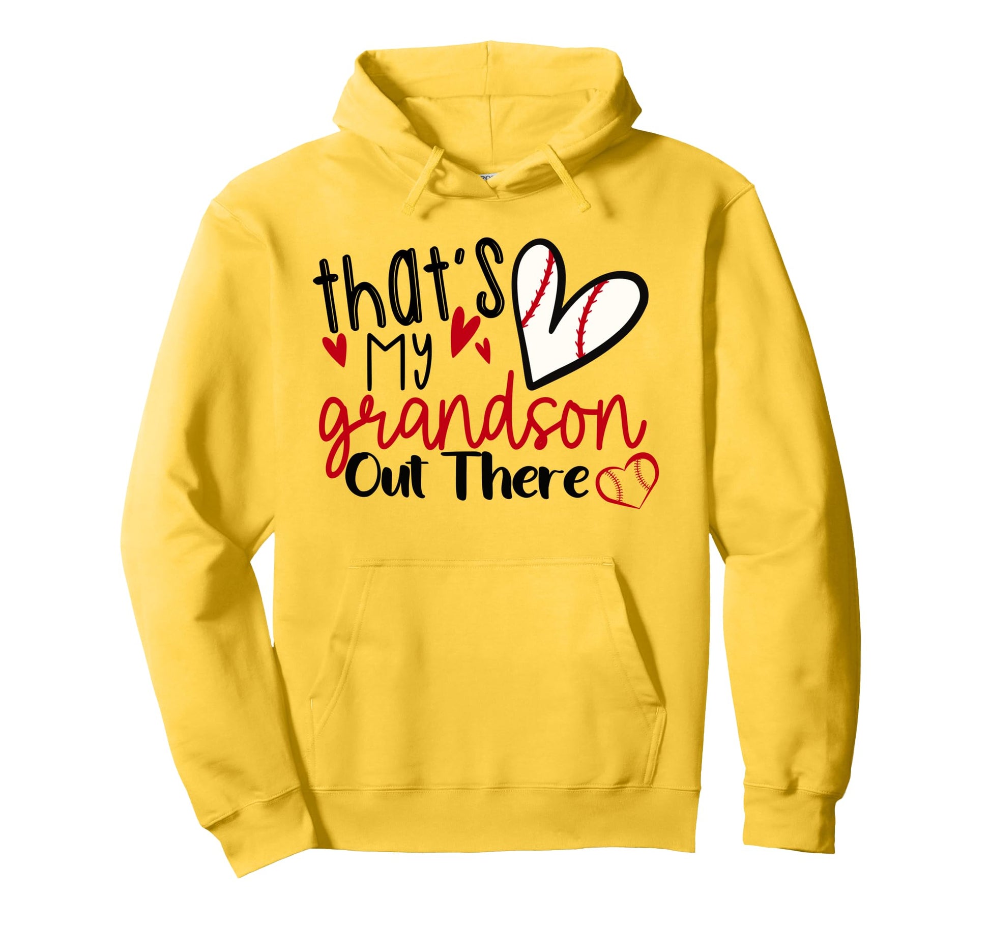 Thats My Grandson Out There Baseball Hoodie - Streetwear Style Men Women - T-Shirt, Sweatshirt, Hoodie