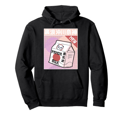 Japanese Vaporwave Aesthetic 90S Panda Hoodie - Streetwear Style Unisex - T-Shirt, Sweatshirt, Hoodie