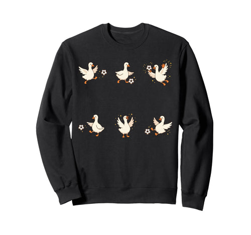 Silly Goose Playing Soccer Player Sweatshirt - Unique Graphic Men Women - T-Shirt, Sweatshirt, Hoodie