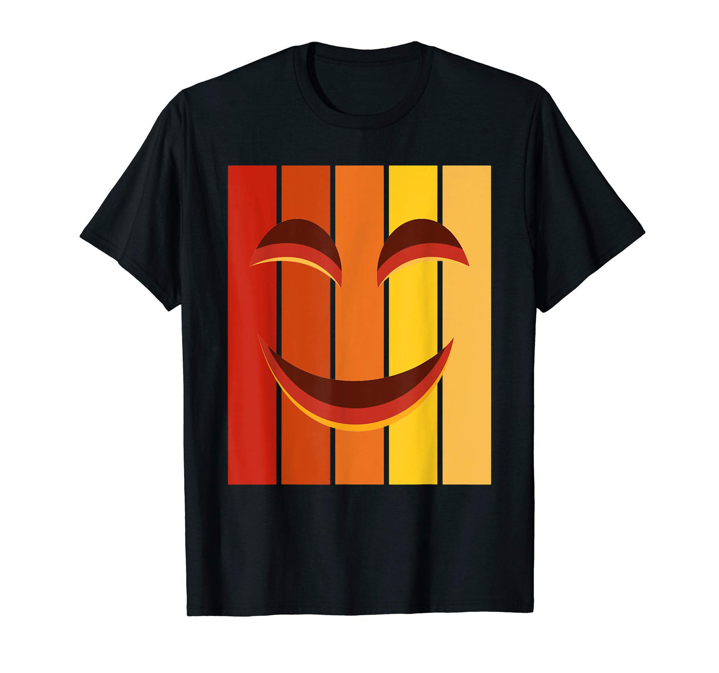 Smiling Pumpkin Face Halloween Sunset T-Shirt - Trendy Graphic for Adults - T-Shirt, Sweatshirt, Hoodie