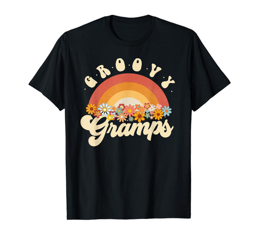 Groovy Gramps Rainbow Colorful Flowers T-Shirt - Trendy Graphic for Adults - T-Shirt, Sweatshirt, Hoodie